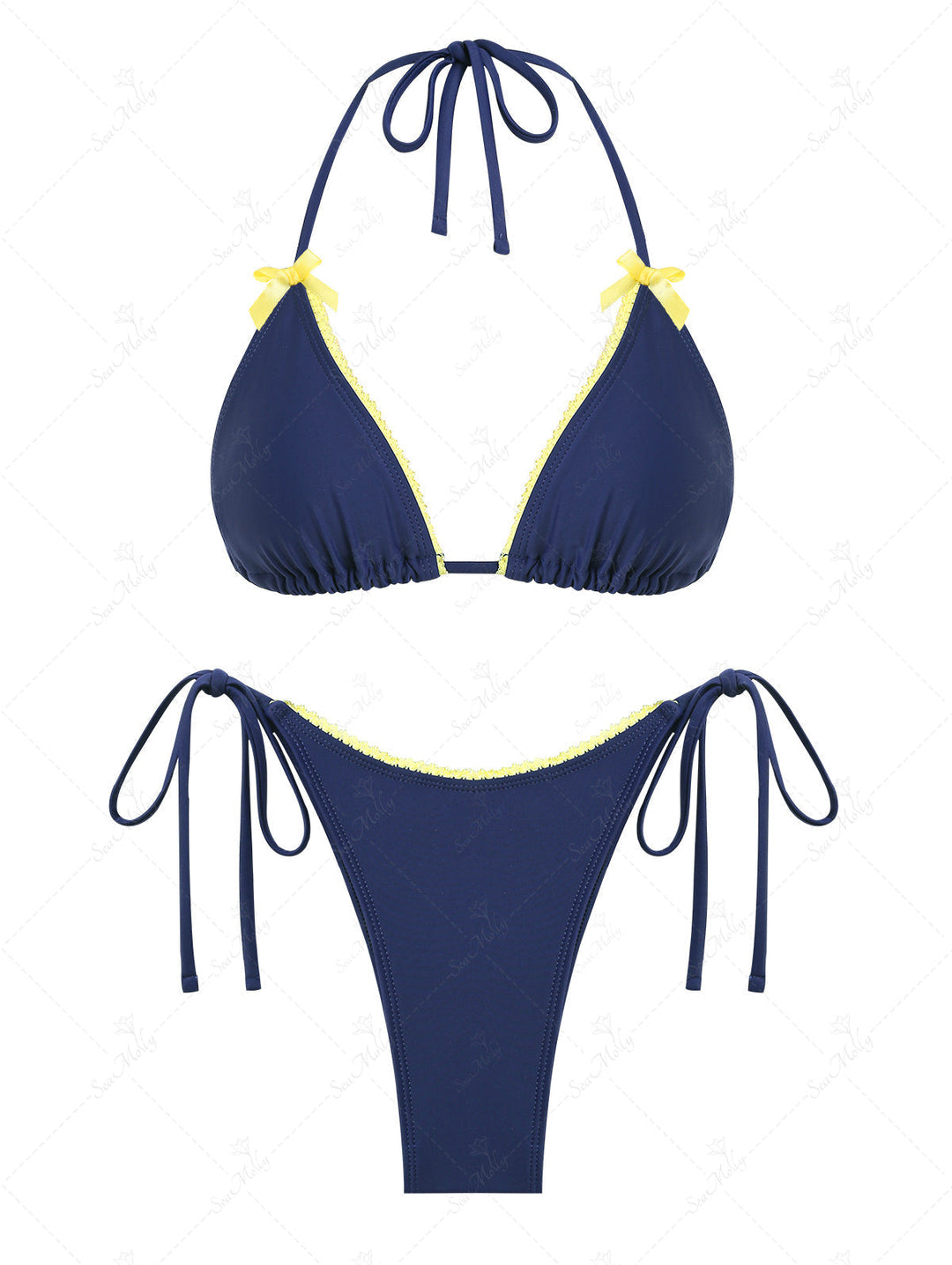 Diana | Bikini de tiras triangulares con lazo halter