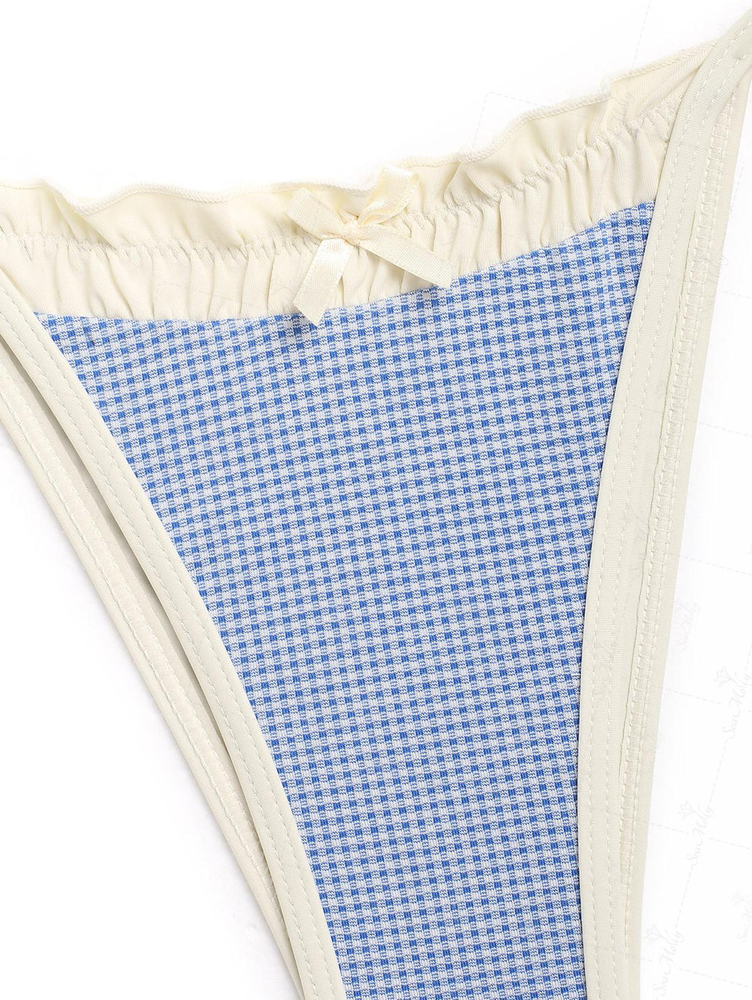 Siena | Conjunto de bikini vintage de cuadros que abraza tu figura