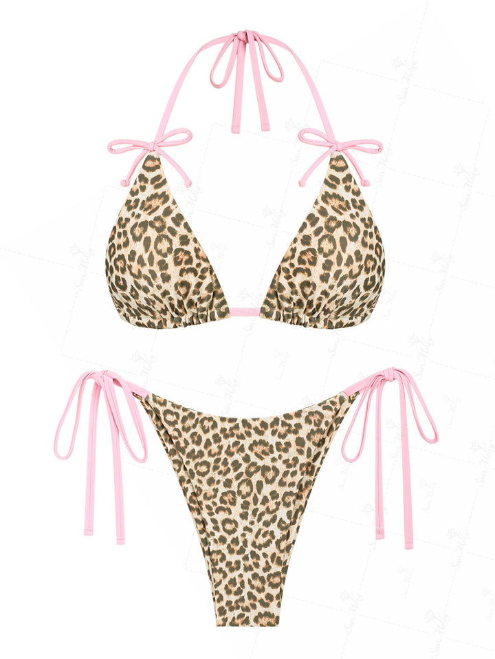 Isabella | Conjunto de bikini de triángulo y escote halter