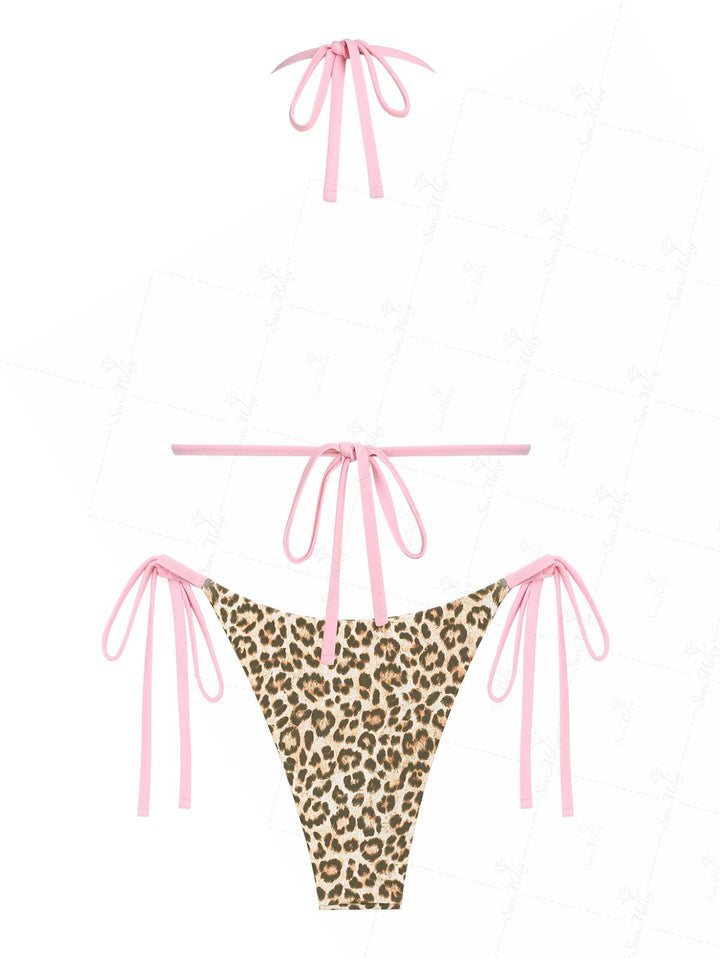Isabella | Conjunto de bikini de triángulo y escote halter