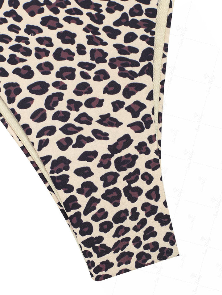 Lola | Conjunto bikini reversible con estampado de leopardo
