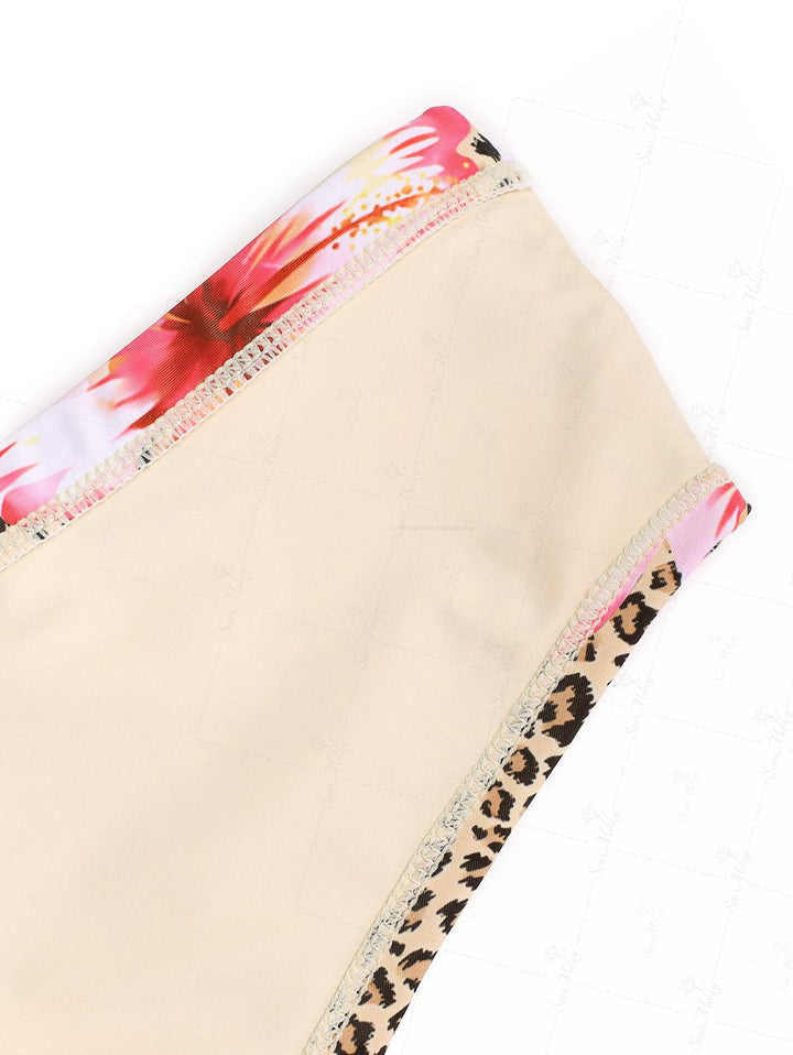Alma | Short de bikini con motivo selvático y floral