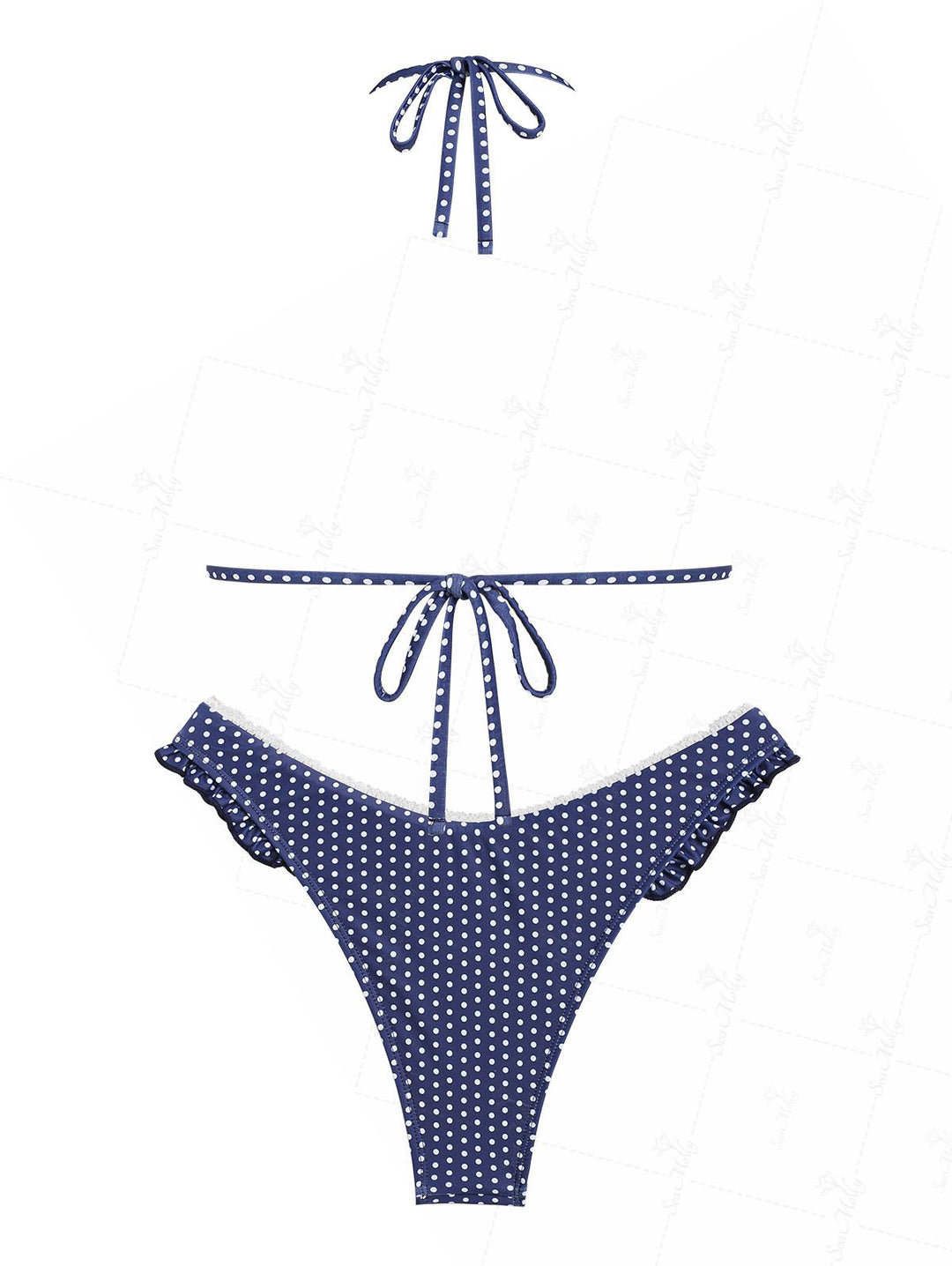 Violeta | Bikini con estampado de lunares con ajuste favorecedor