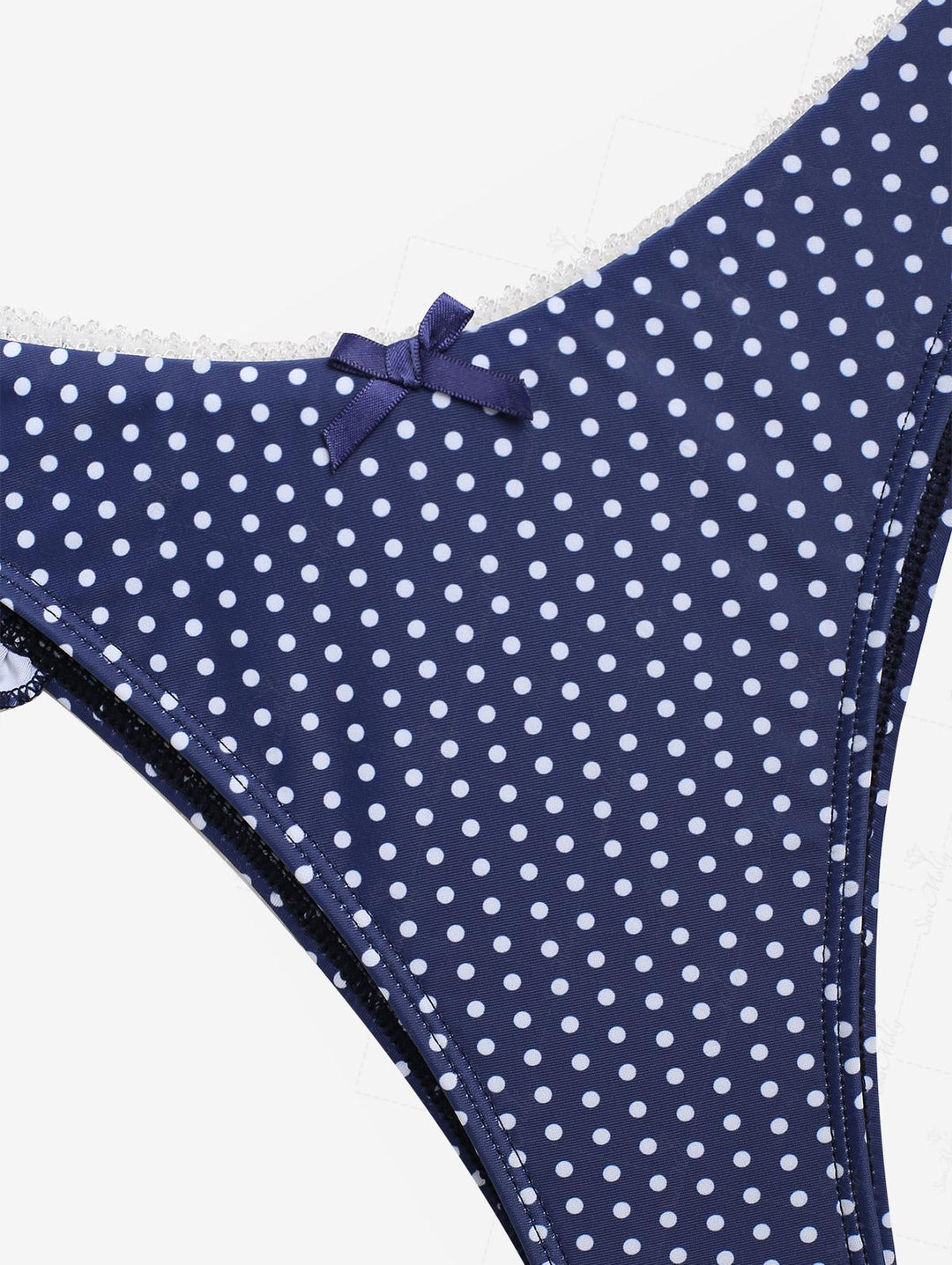 Violeta | Bikini con estampado de lunares con ajuste favorecedor