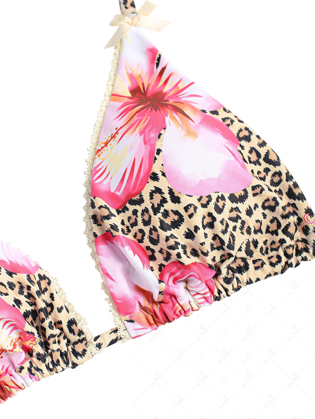 Iris | Conjunto de bikini atrevido con estampado floral de leopardo