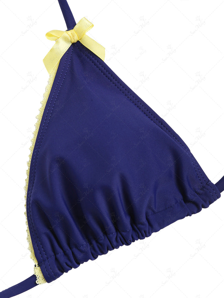 Diana | Bikini de tiras triangulares con lazo halter