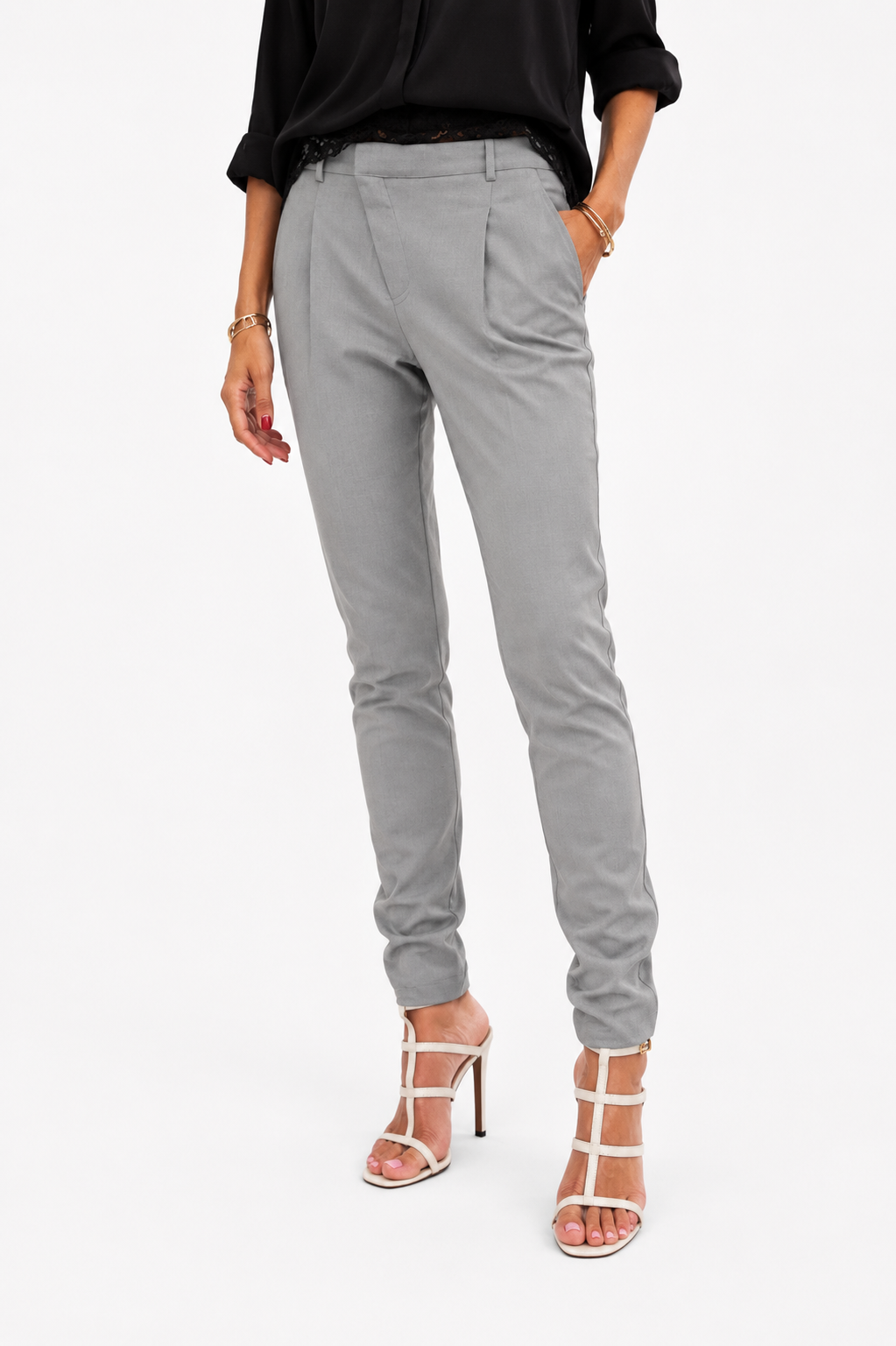 Mira - Pantalones Elegantes de Cintura Alta