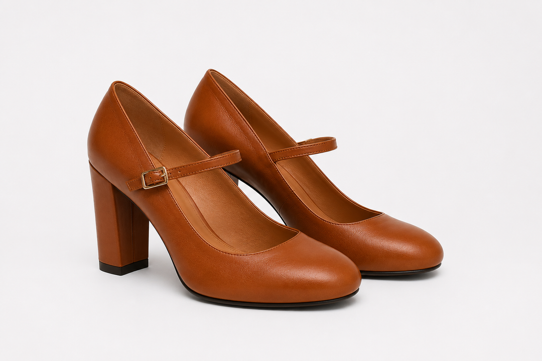 Bravina | Sandalias diarias con tira en tacón bajo