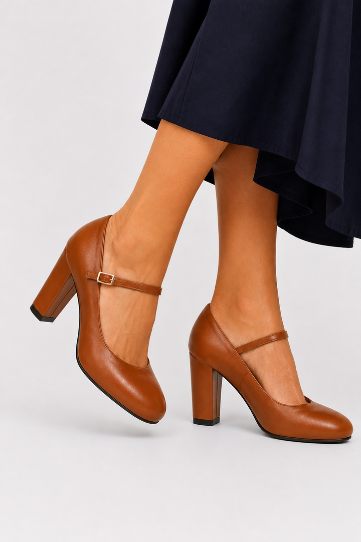 Bravina | Sandalias diarias con tira en tacón bajo