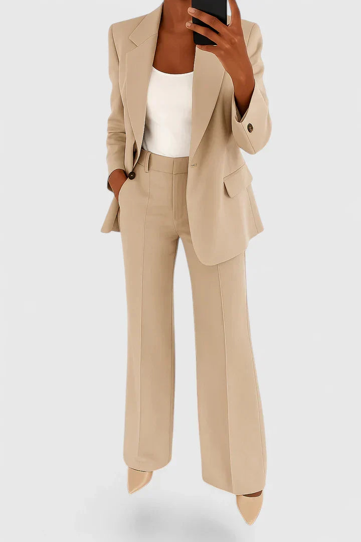 Palynette | Conjunto de Traje Elegante de Dos Piezas
