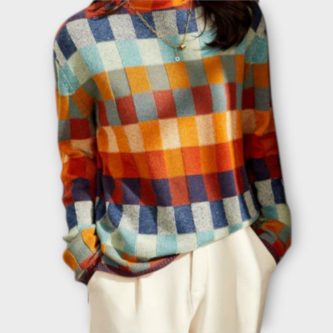 Erika – Suéter con diseño de patchwork
