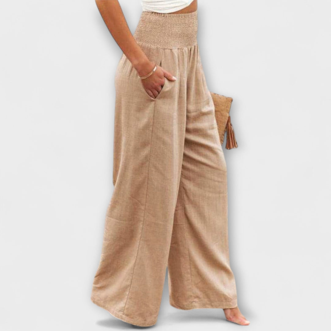 Thearya - Pantalones anchos casuales