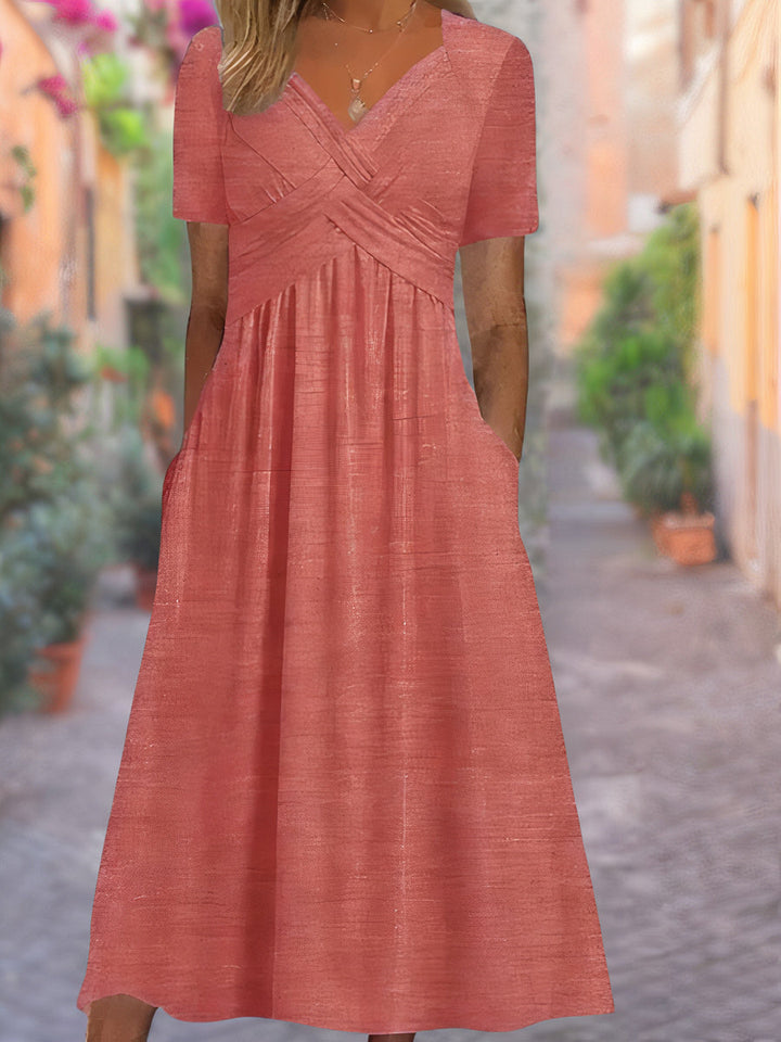 Sylvia | Vestido con escote en V que cubre el abdomen