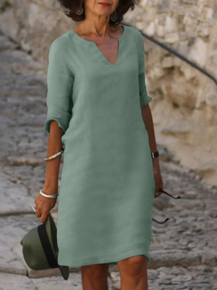 Saoirse™ - Vestido con escote en pico que oculta el vientre